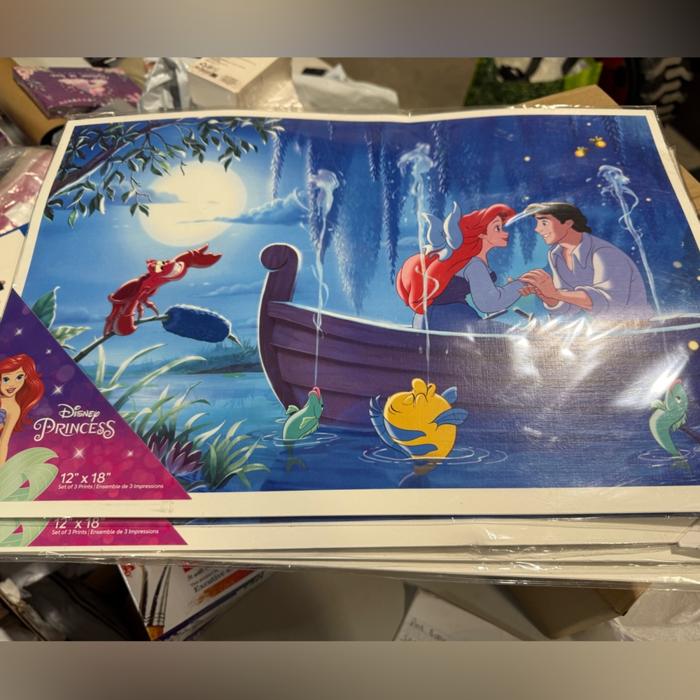 🌙 CC - Disney Princess Ariel and Eric Art Print
